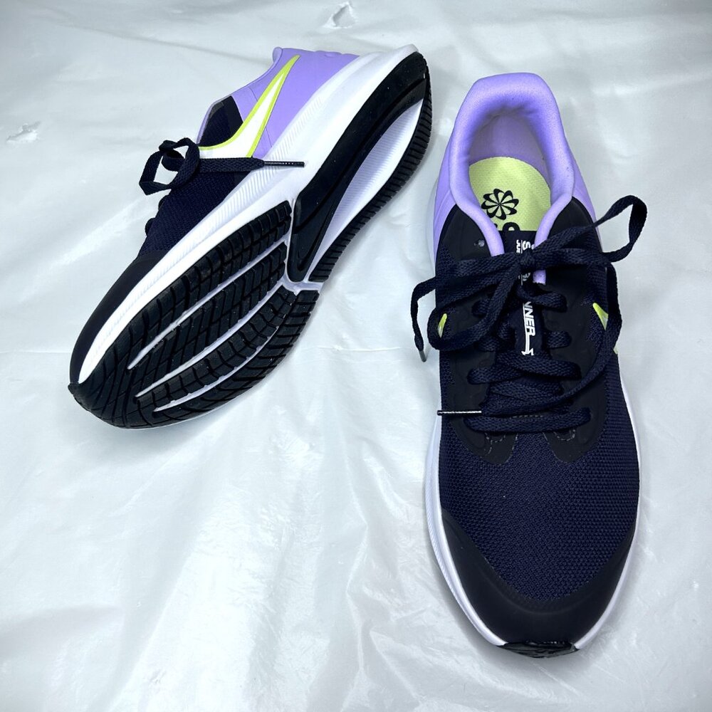 Nike Star Runner 3 GS Purple/Lilac White/Black Sneakers Size 7 Youth/8.5 Women